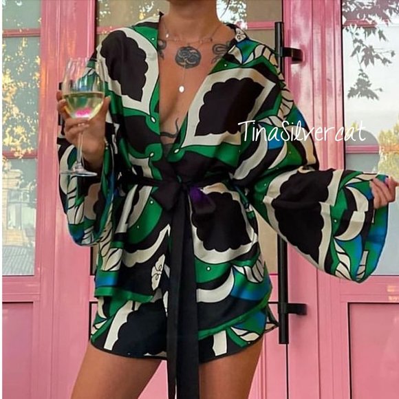 Zara Printed Shorts Sz XS NWT - Picture 10 of 16